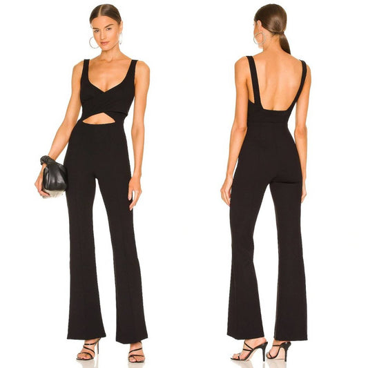 NEW GAUGE81 Reno Jumpsuit in Black Cutout Pantsuit - Large L - Gauge 81