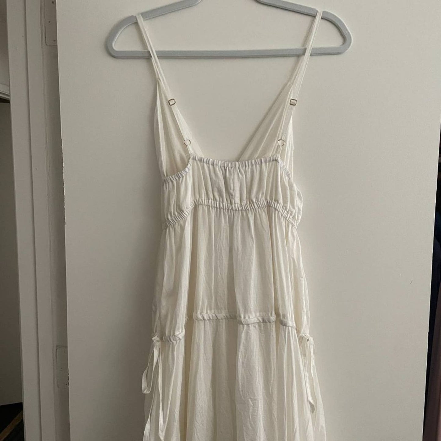 NEW Sabina Musayev Primavera Maxi Dress in White Boho Summer Vacation Gown Small