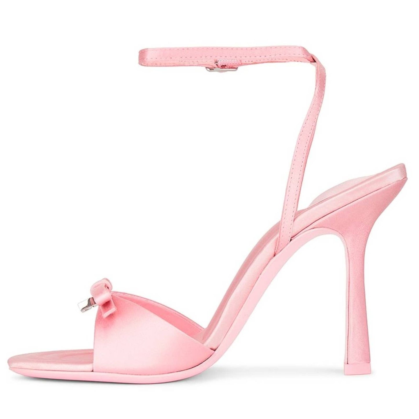 Alexander Wang Dahlia 105 Bow Heeled Sandal in Prism Pink Satin Heels 41 / 11