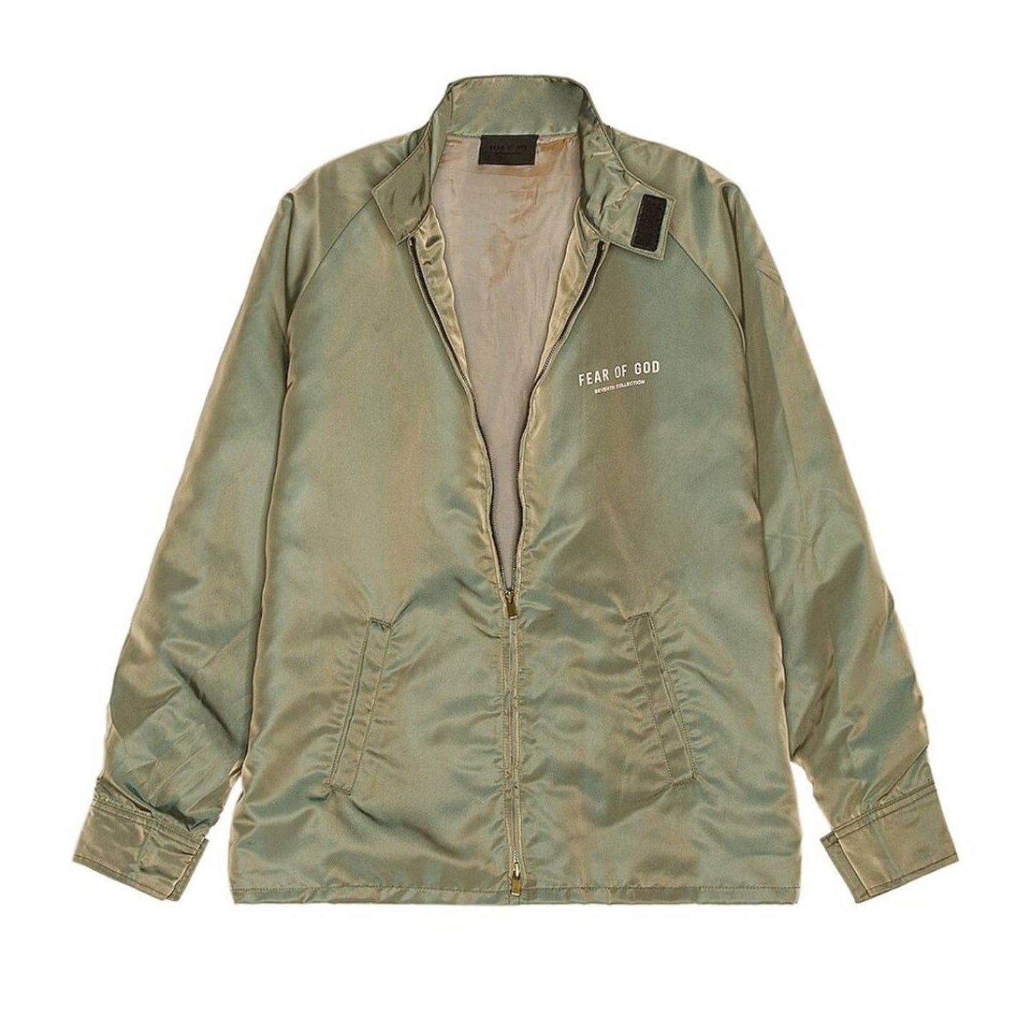 NEW Fear of God Souvenir Jacket Green Iridescent Army Medium Seventh Collection