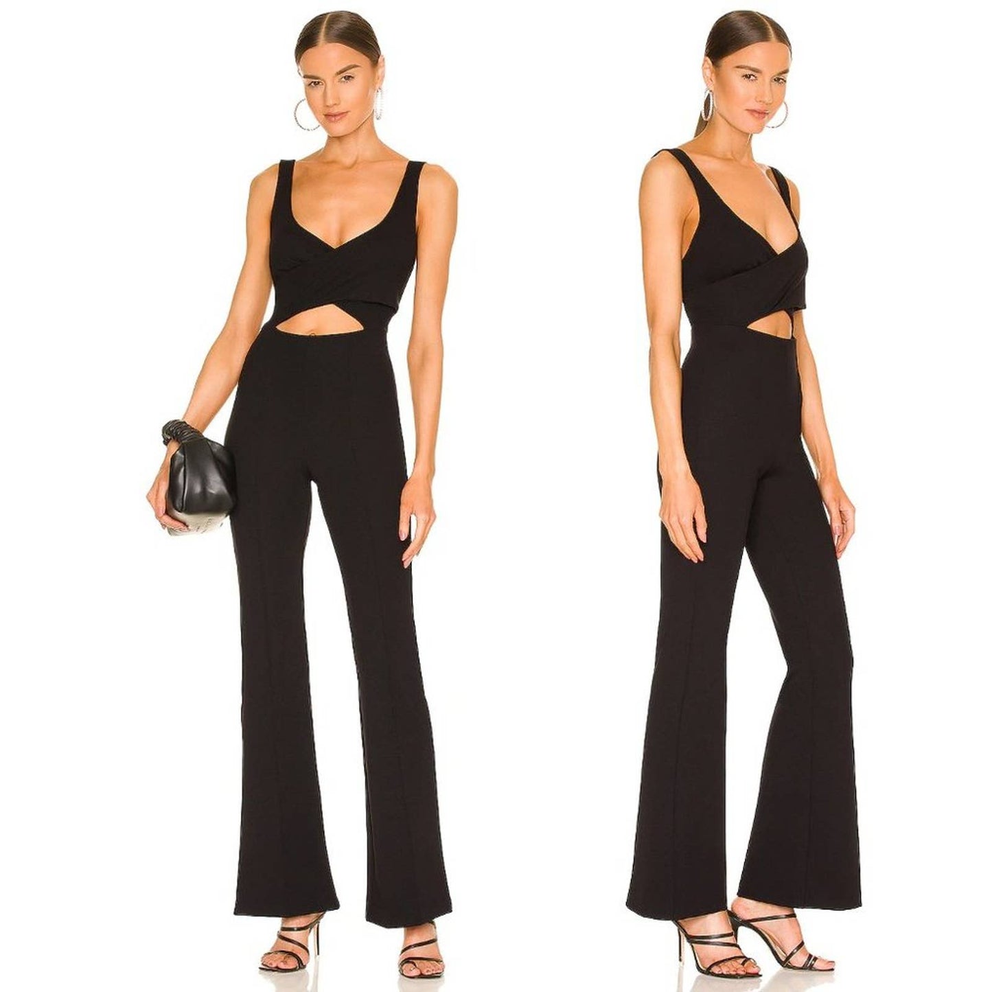 NEW GAUGE81 Reno Jumpsuit in Black Cutout Pantsuit - Large L - Gauge 81