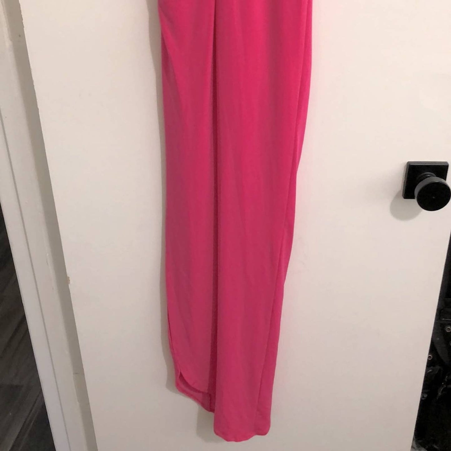 NEW Nookie Aria One Shoulder Gown in Neon Hot Pink Maxi Slit Dress XS XSmall