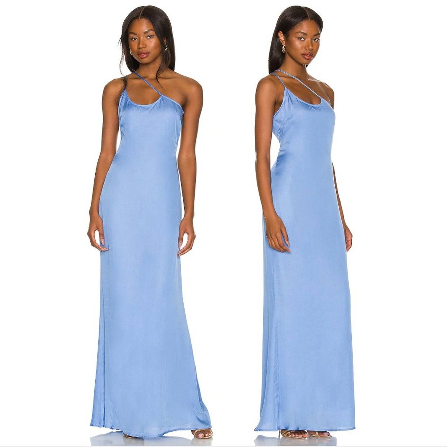 NEW Atoir Lee Dress in Alaska Light Blue - Small S - Formal Maxi Gown Satin Silk