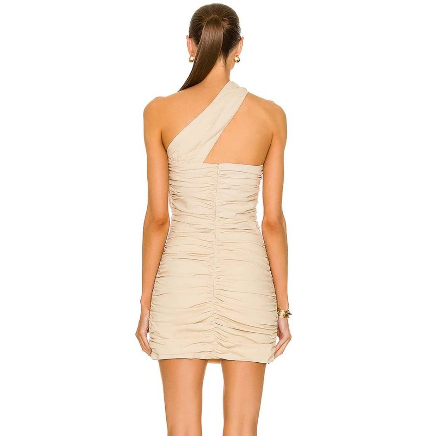 NEW Atoir The Oracle Mini Dress in Taupe Cream Nude Bandage XS XSmall