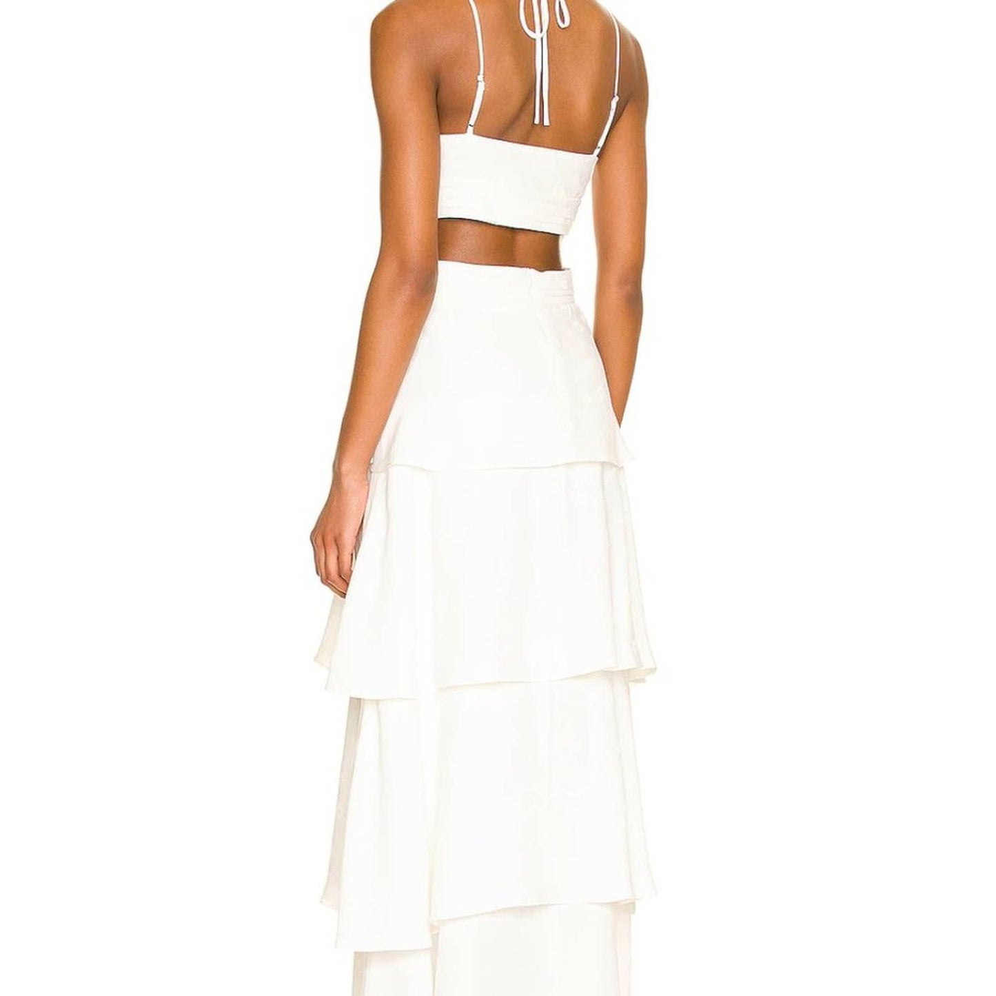 NEW Line & Dot Sonia Maxi Dress in White - Boho Hippie Beach Resort - Small S