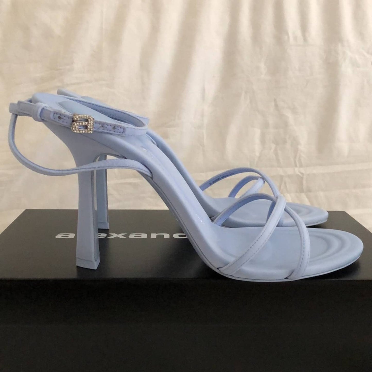 NEW Alexander Wang Dahlia 105 Heeled Sandal in Oxford Light Blue Heels 40 / 10