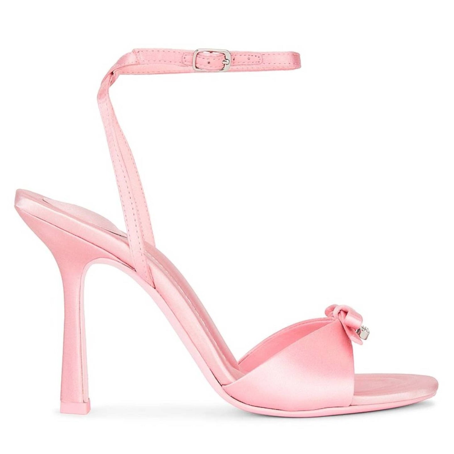 Alexander Wang Dahlia 105 Bow Heeled Sandal in Prism Pink Satin Heels 41 / 11