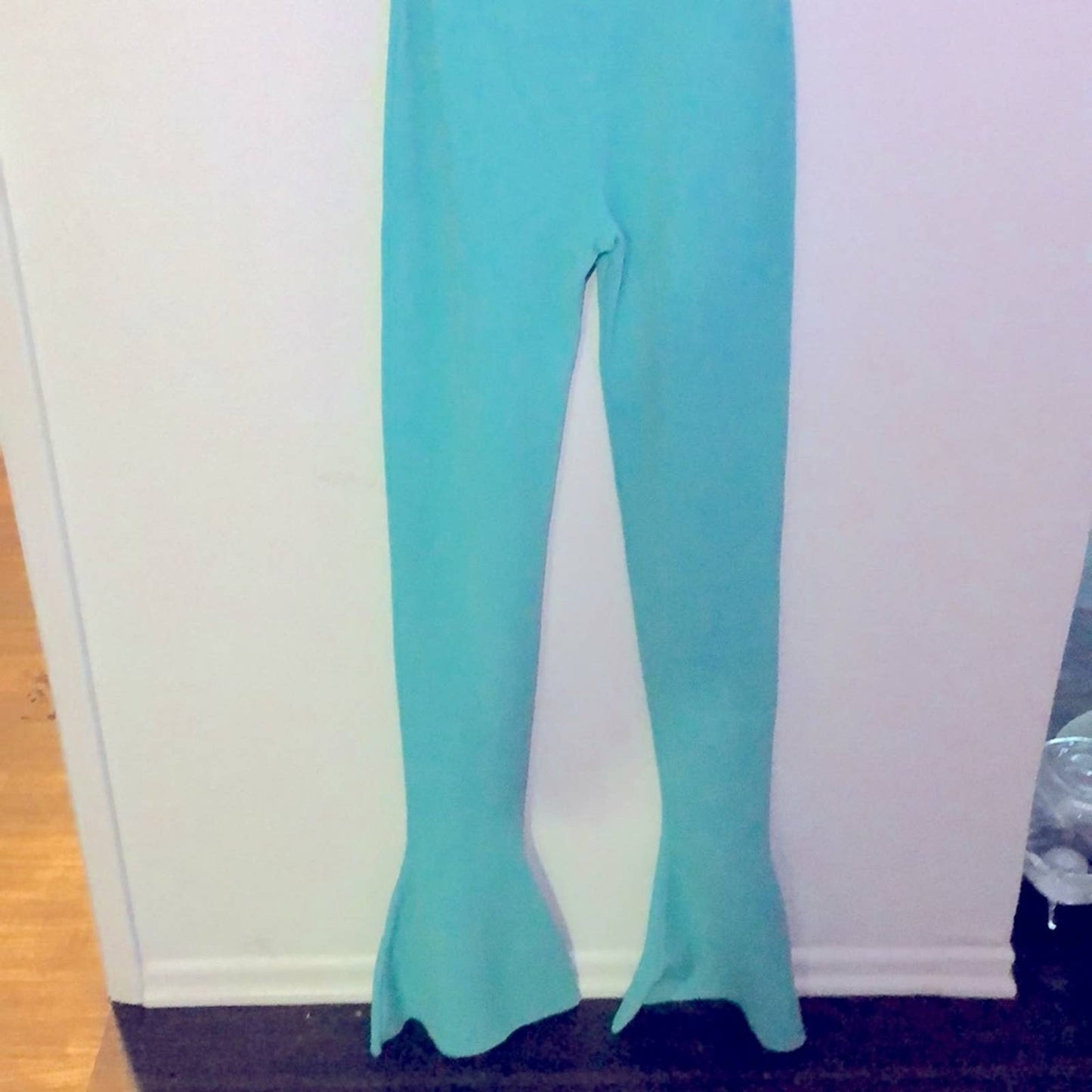 NEW Stella McCartney All In One Compact Knit Jumpsuit in Bright Teal Mint XS