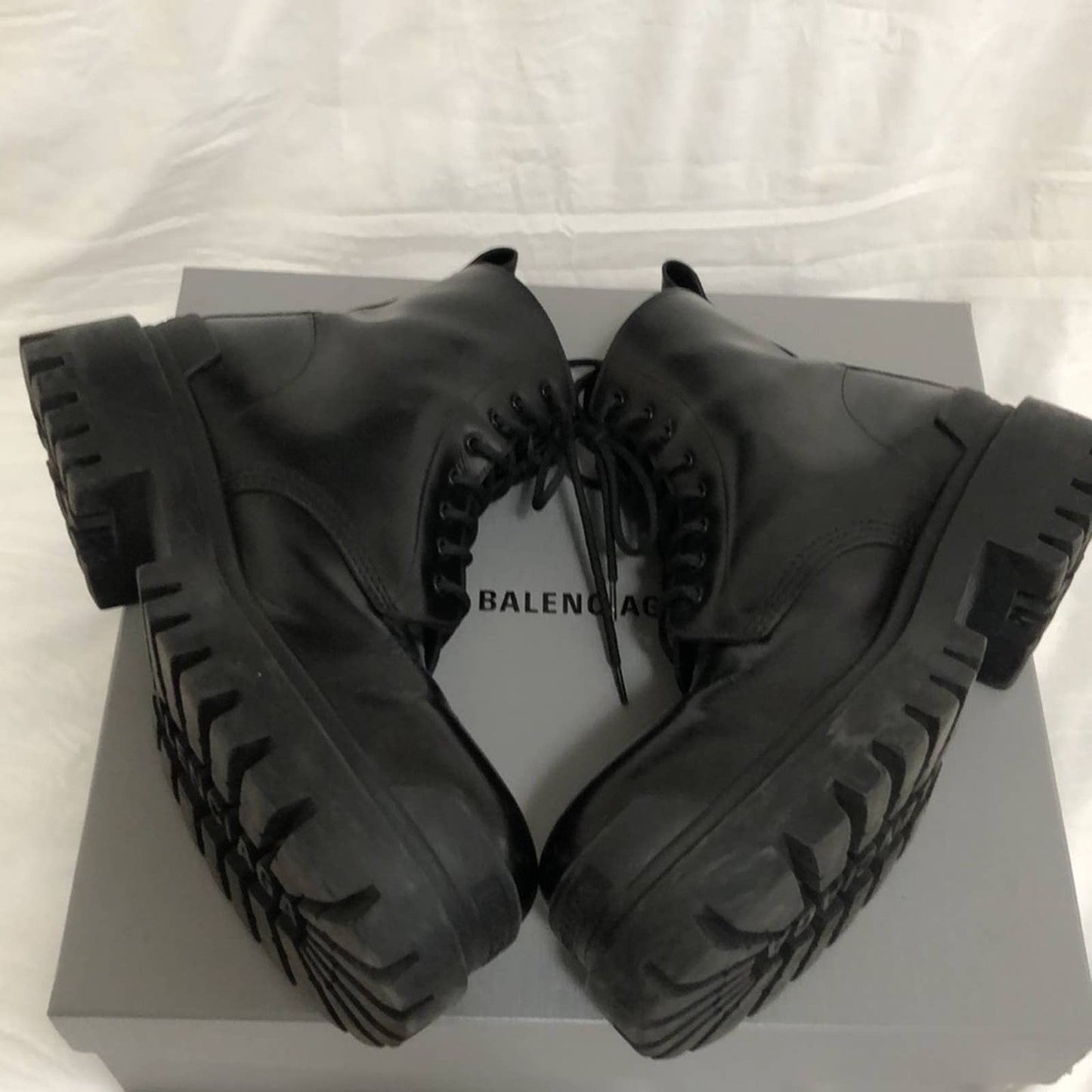 Balenciaga Strike Bootie in Black - Men's Combat Short Boot - 44 / 10