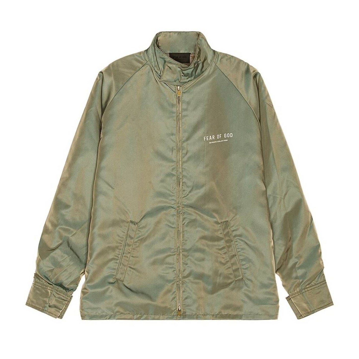 NEW Fear of God Souvenir Jacket Green Iridescent Army Medium Seventh Collection