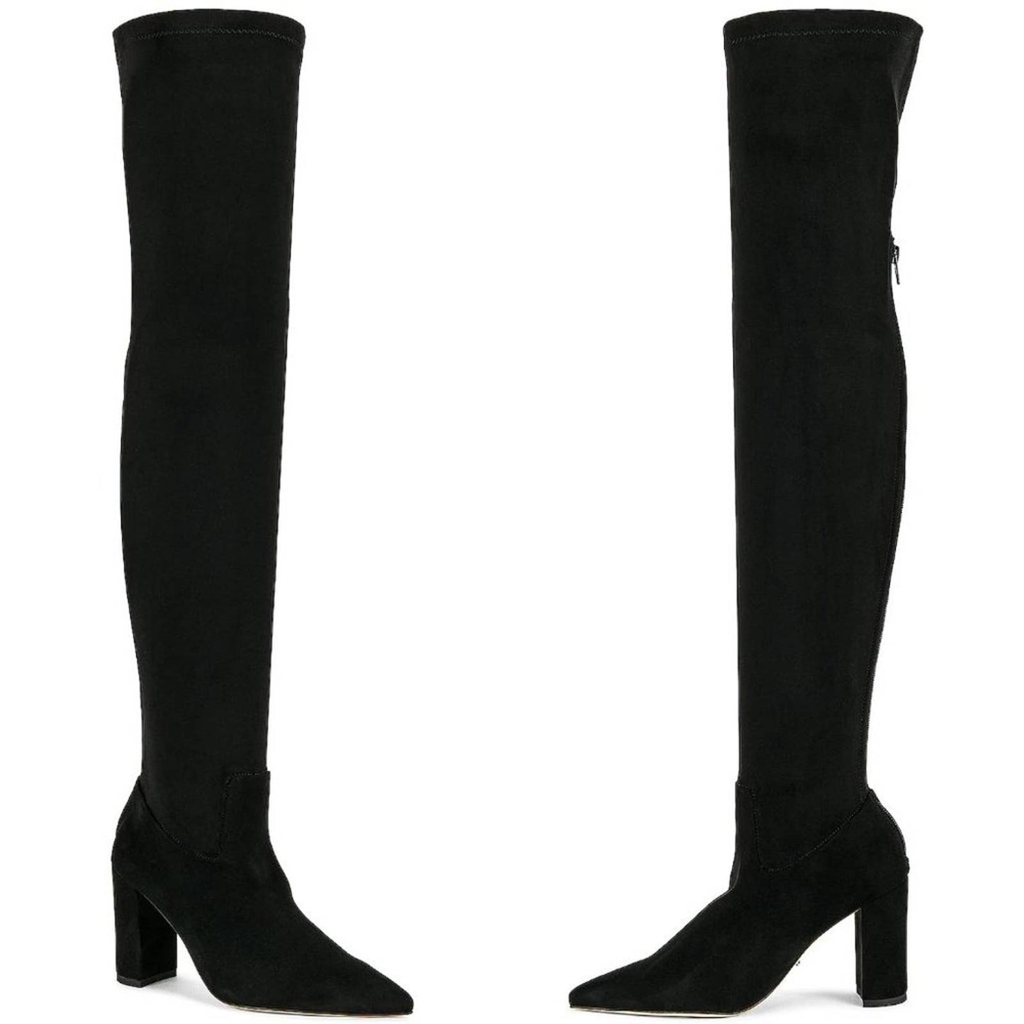 NEW Tony Bianco Estella Boot in Black Suede Thigh High Heeled Heel 8.5 / 38.5