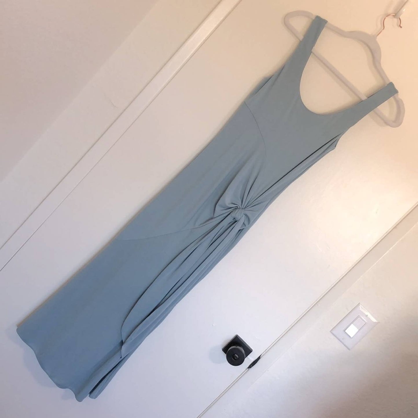 NEW Cinq a Sept Vera Midi Dress in Ocean Dew Light Blue Small S