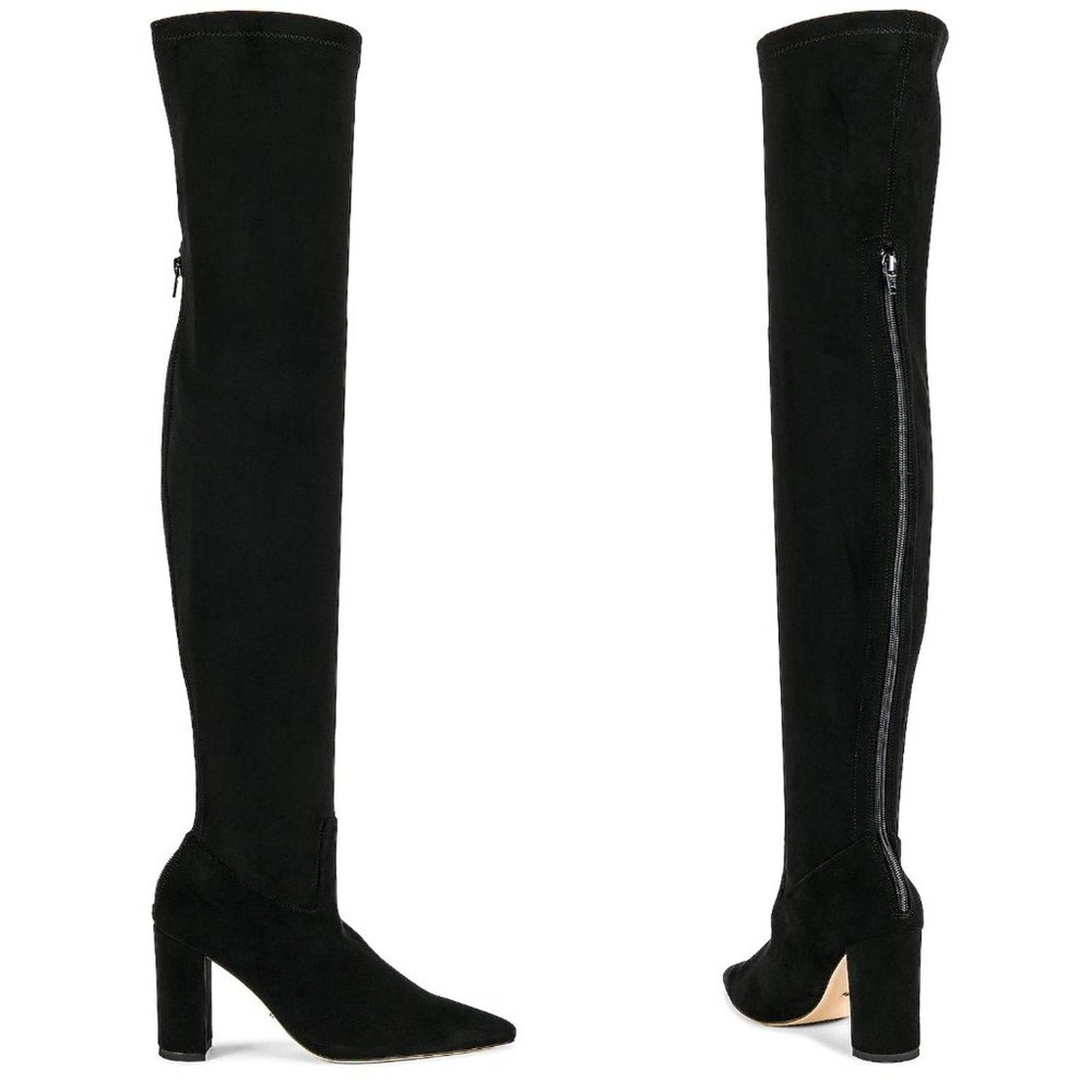 NEW Tony Bianco Estella Boot in Black Suede Thigh High Heeled Heel 8.5 / 38.5