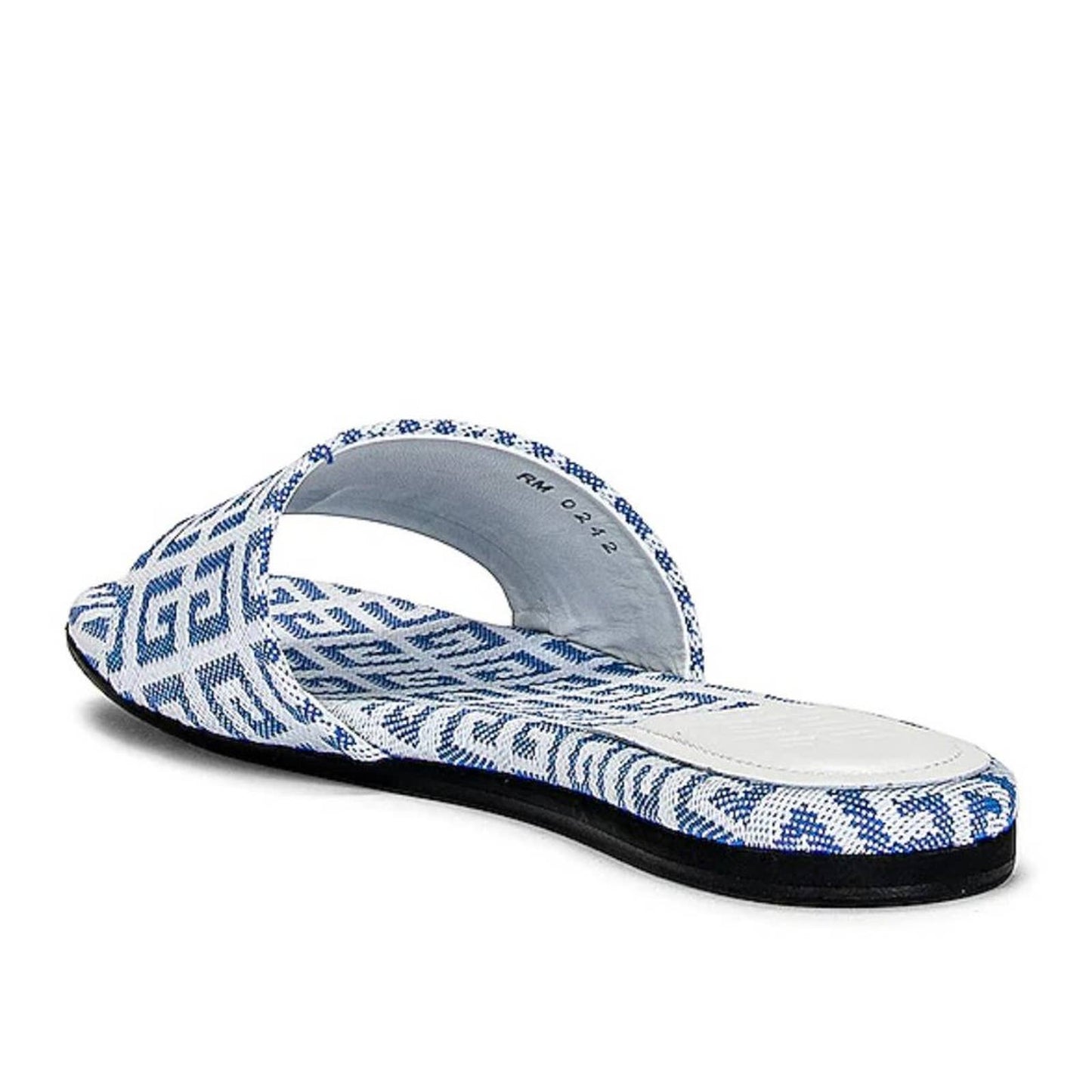 NEW Givenchy 4G Flat Mule Sandals in White & Blue Logo Slides Slide 39.5 / 9.5