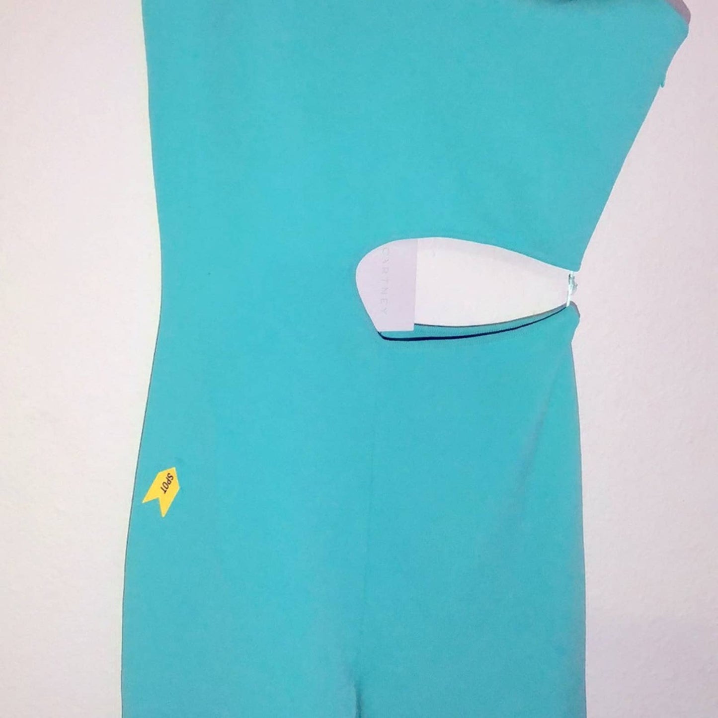 NEW Stella McCartney All In One Compact Knit Jumpsuit in Bright Teal Mint XS