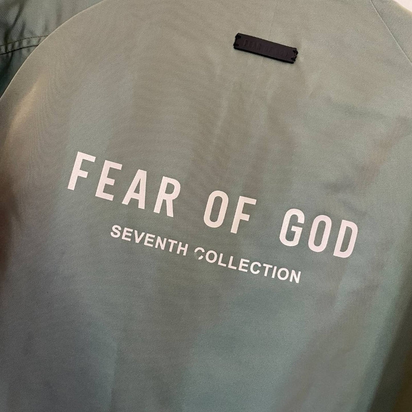 NEW Fear of God Souvenir Jacket Green Iridescent Army Medium Seventh Collection