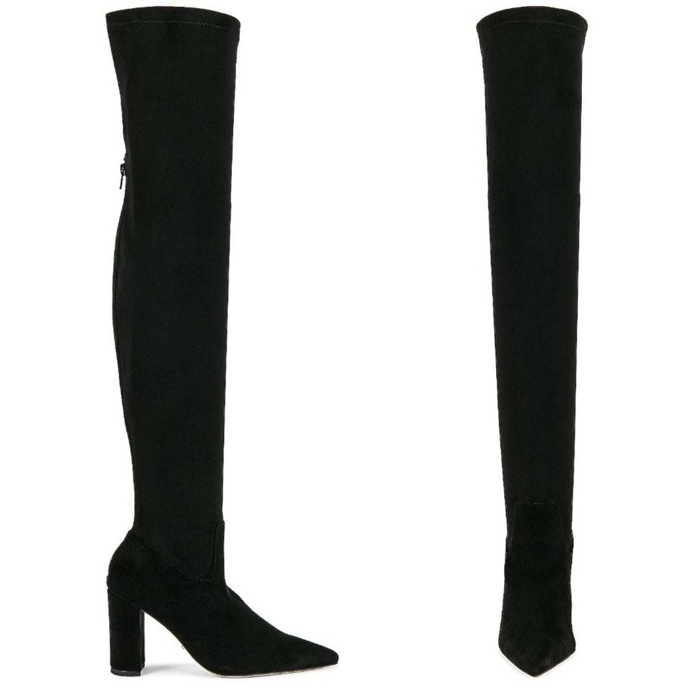 NEW Tony Bianco Estella Boot in Black Suede Thigh High Heeled Heel 8.5 / 38.5