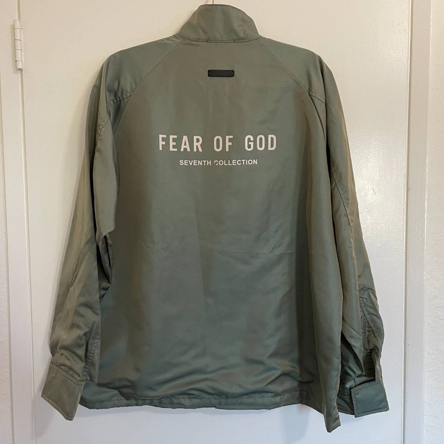 NEW Fear of God Souvenir Jacket Green Iridescent Army Medium Seventh Collection